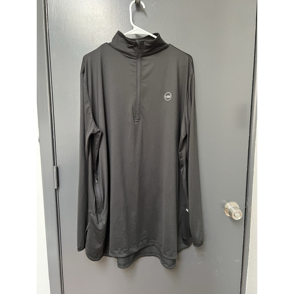 Veil Athletics Garments Spark 1/4 Zip Top Ladies 2X Black